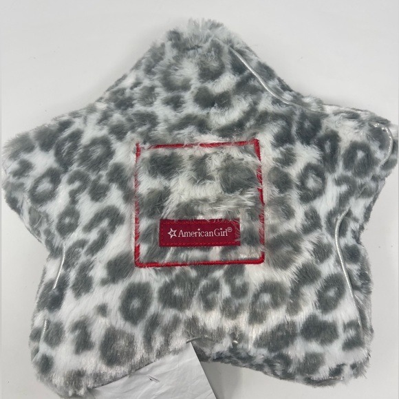 AMERICAN GIRL: Wish Pillow, Gray/White Animal Print Star. With tags, 2015 - Picture 1 of 9
